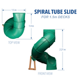 Tobogán tubular en espiral