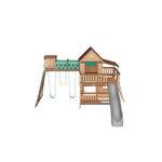 3D model of the Woodridge cedar swing set, viewable in your garden with AR