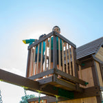Parque infantil Skyfort de madera con tobogán tubular
