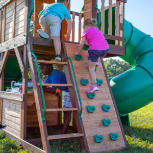 Cedar-Cove-Swing-Set-Climbing